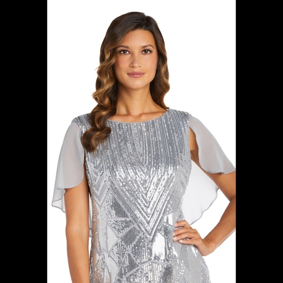 R&M Richards Silver Dress - Picture 3 of 11